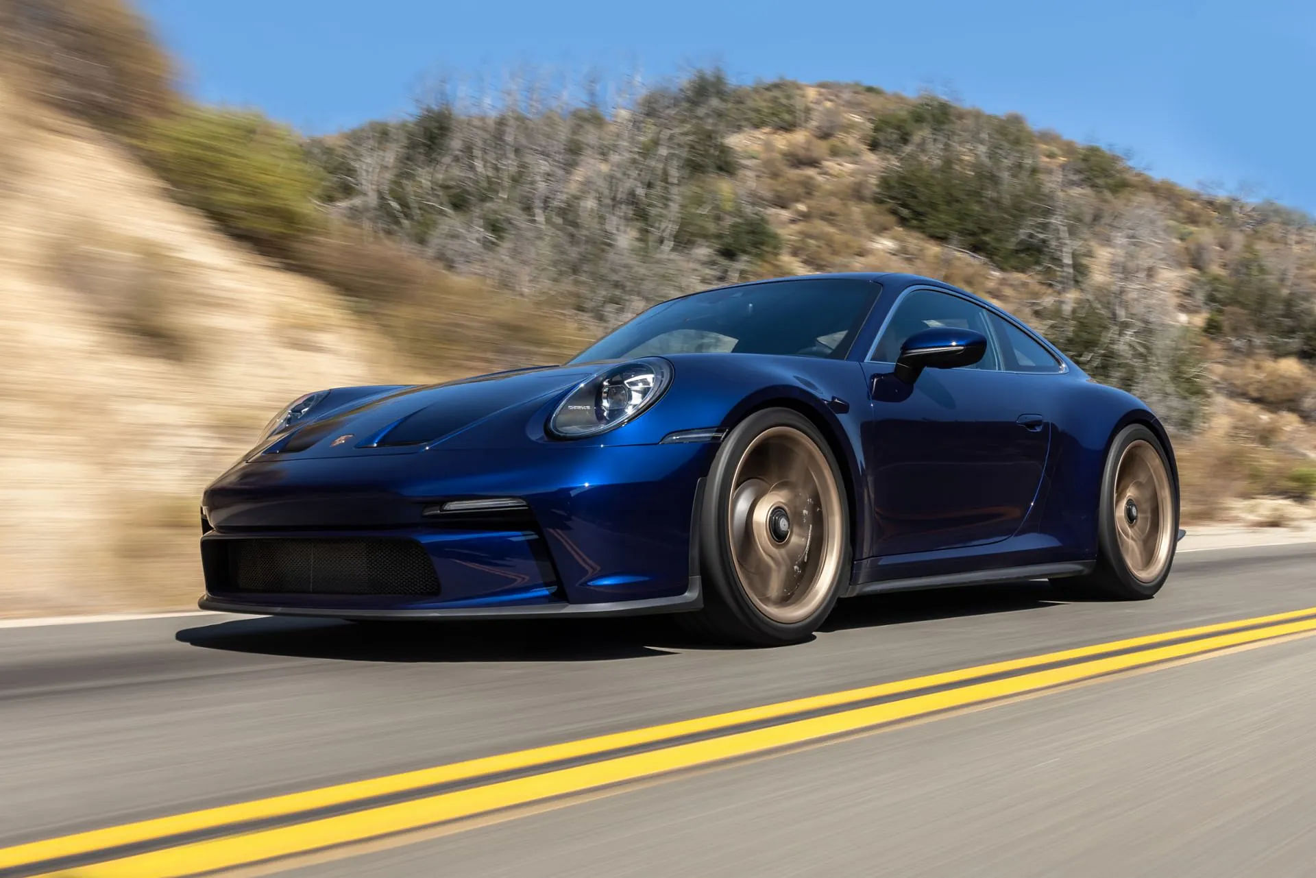 Blue Porsche 911 GT3 Touring