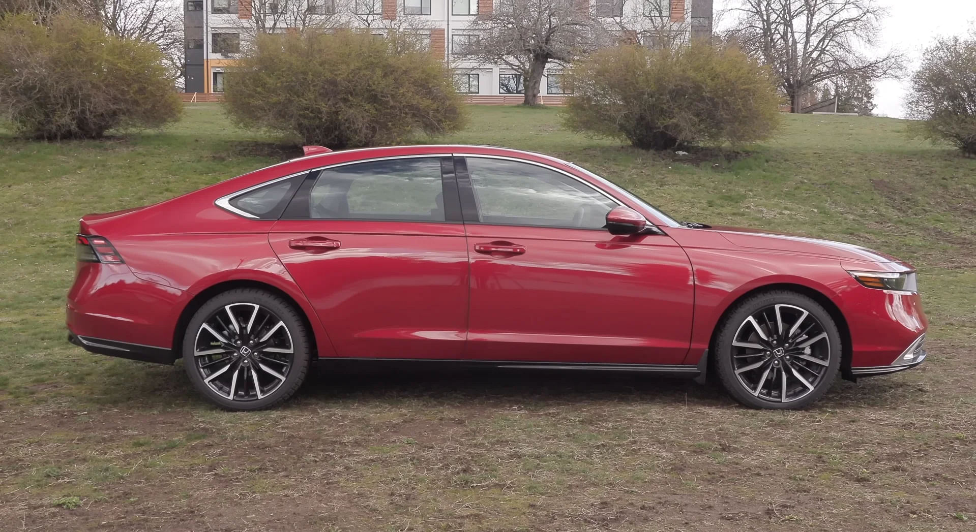 Red 2024 Honda Accord Side Profile 