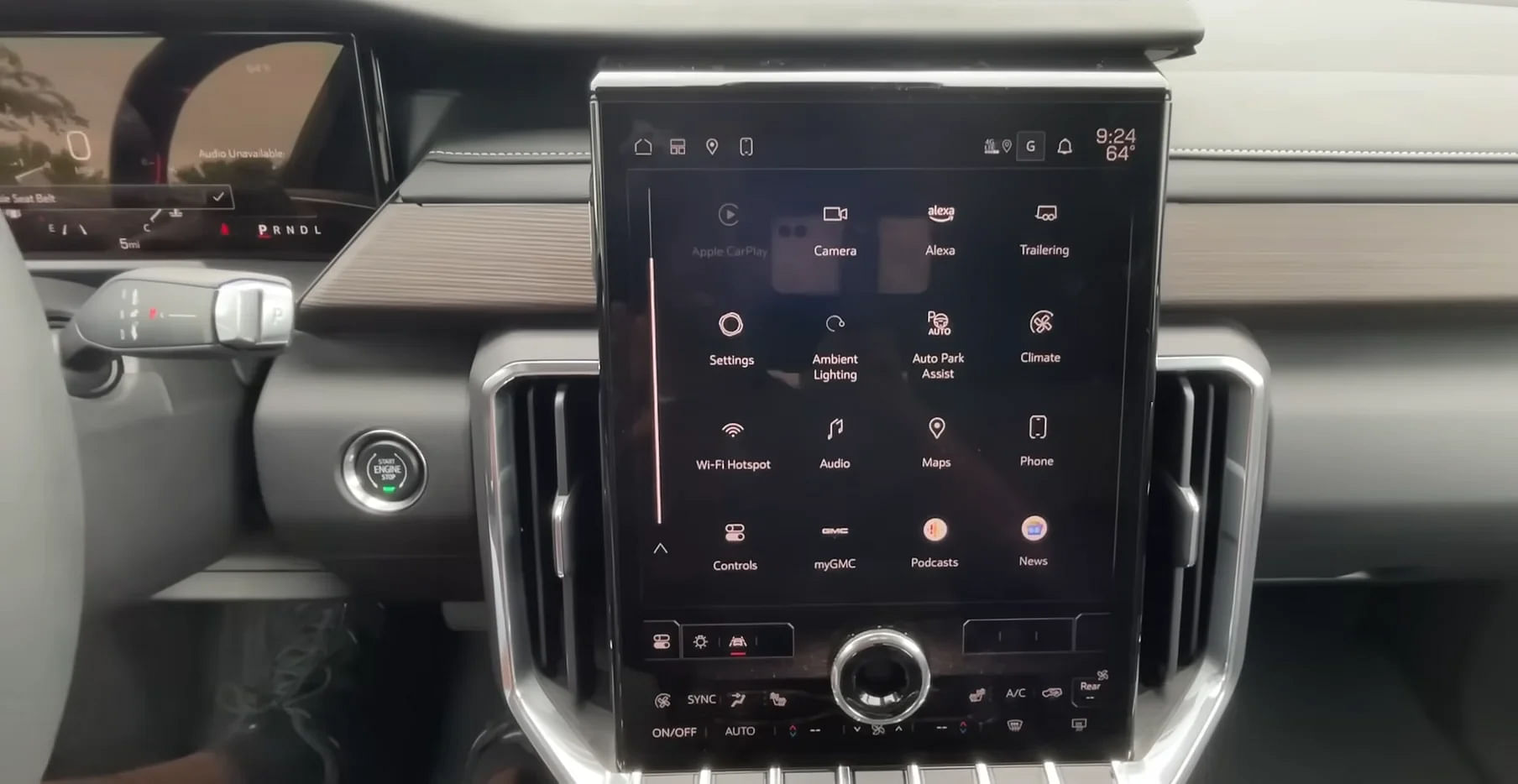 2024 GMC Acadia Interior Touchscreen Infotainment