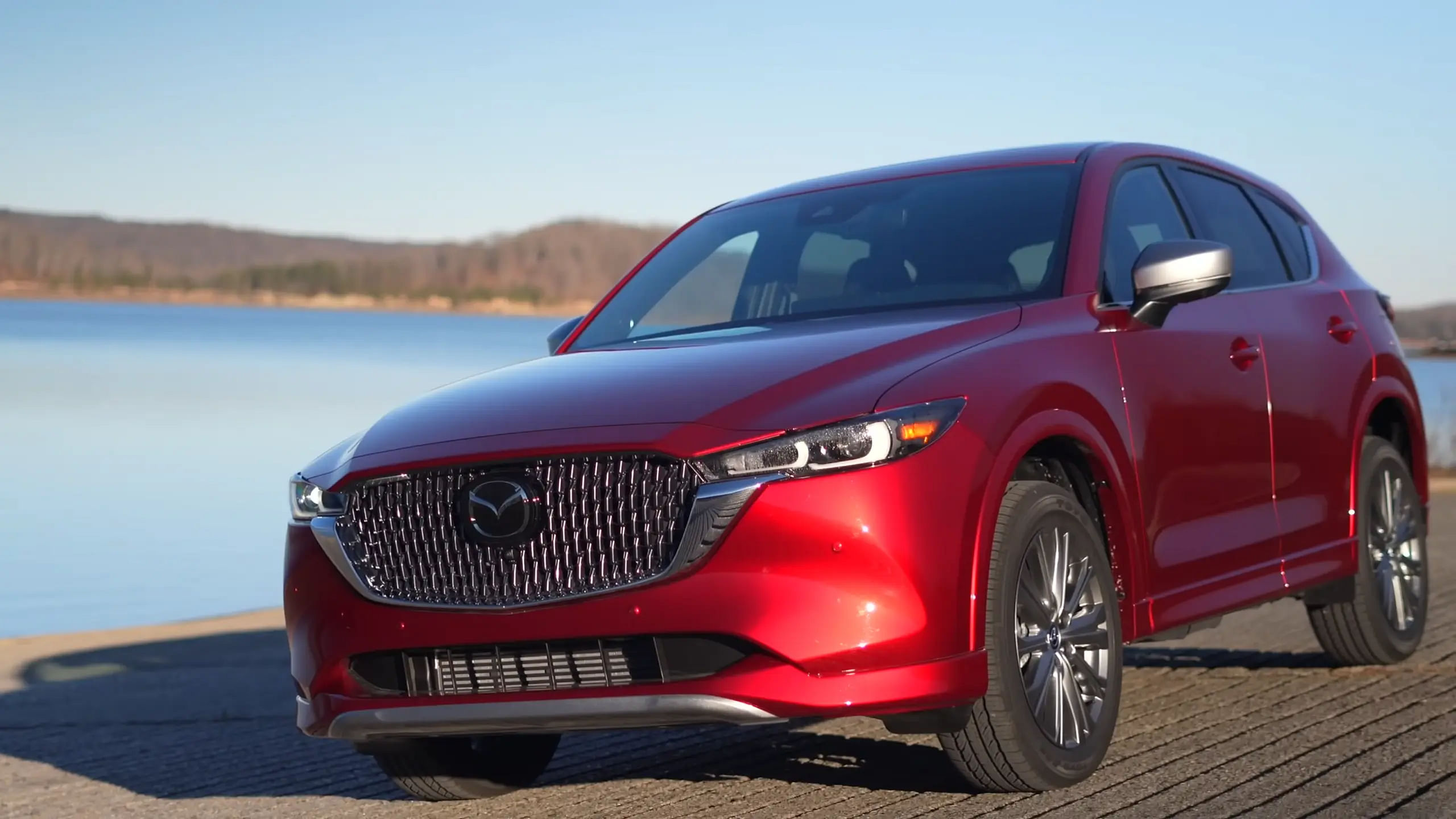 2024 Mazda CX-5 in front of a lake