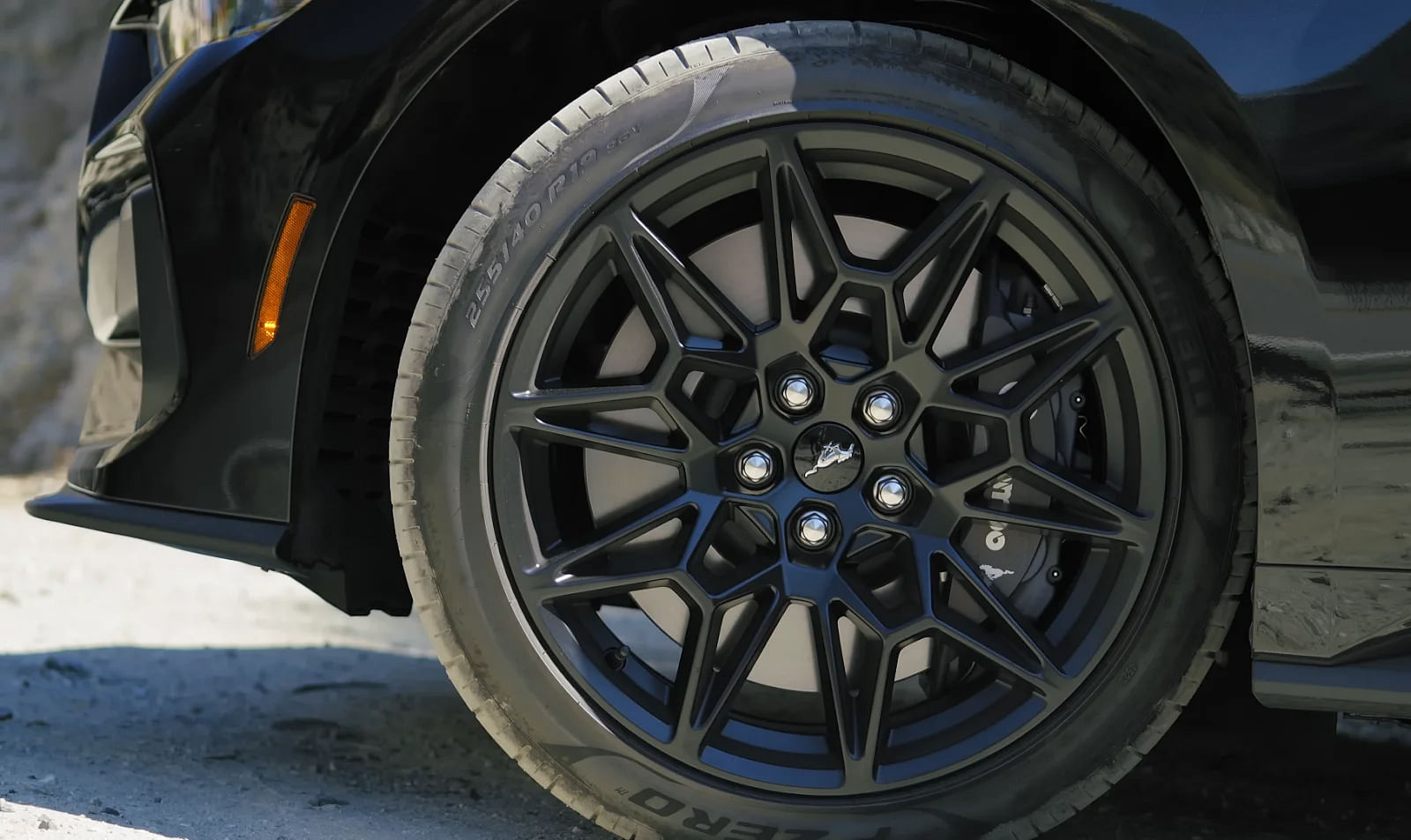 Black 2024 Ford Mustang GT Alloy Wheels