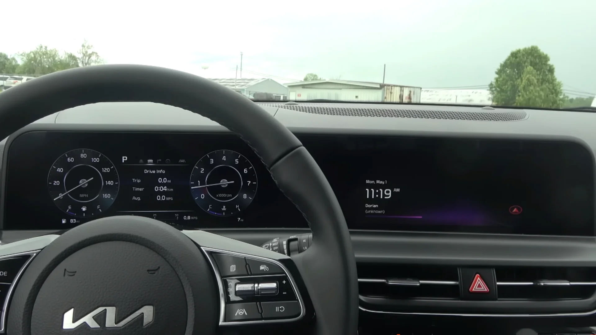 2024 Kia Seltos gauge cluster and infotainment screen